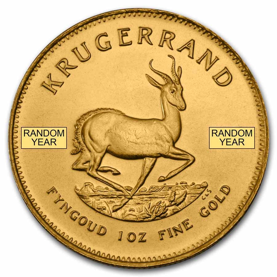 1 oz South African Gold Krugerrand Coin | Random Year